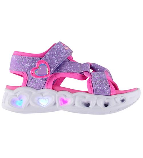 Skechers Sandaler - Heart Lights - Lavender/Pink