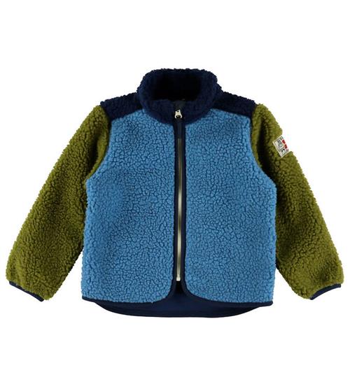 Danefæ Fleccejakke - Teddy - DaneTumling - Navy/Faded Blue/Olive