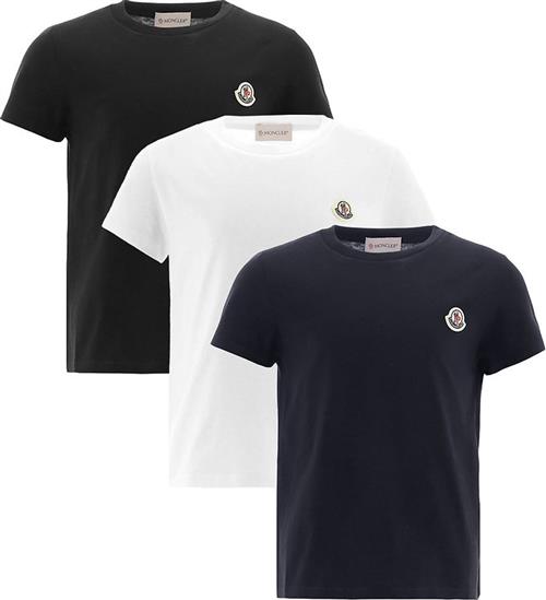 Moncler T-shirt - 3-pak - Sort/Hvid/Navy