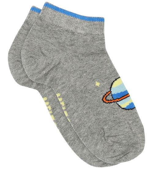 Melton Ankelstrømper - Planet Sneaker - Light Grey Melange