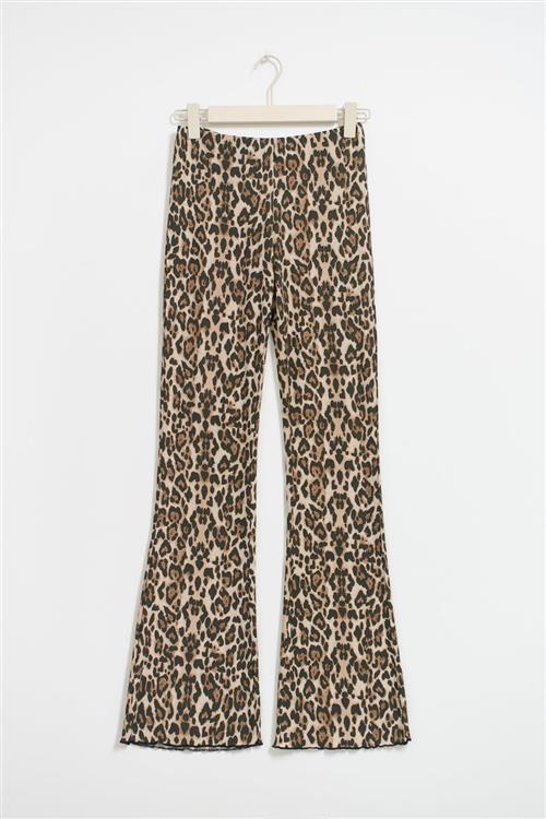 Gina Tricot - Flare trousers - flare bukser - Brun - S - Dame