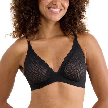 Sloggi BH ZERO Feel Bliss Push-Up Bra Sort Large Dame