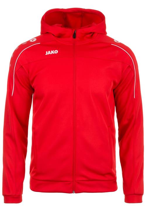 JAKO Sportssweatjakke 'Classico'  rød / hvid