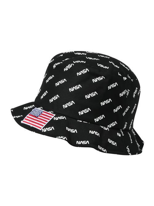 Mister Tee Hat 'Nasa'  sort / hvid