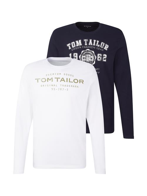 TOM TAILOR Bluser & t-shirts  navy / oliven / hvid