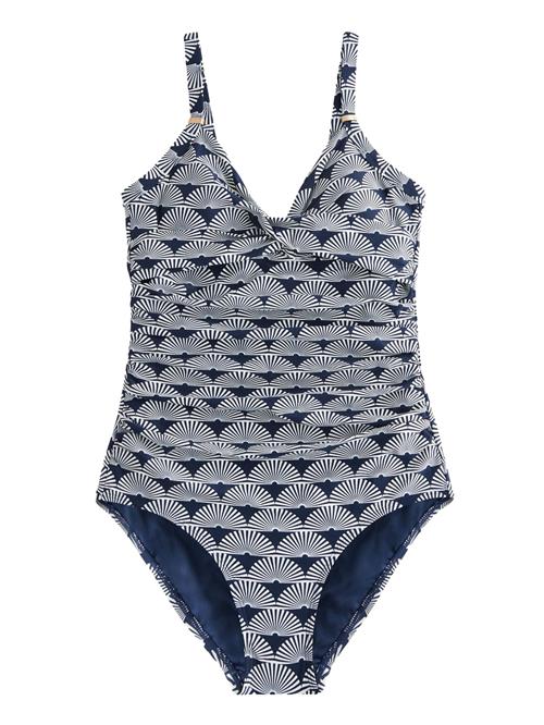 Next Formgivende badedragt  navy / hvid