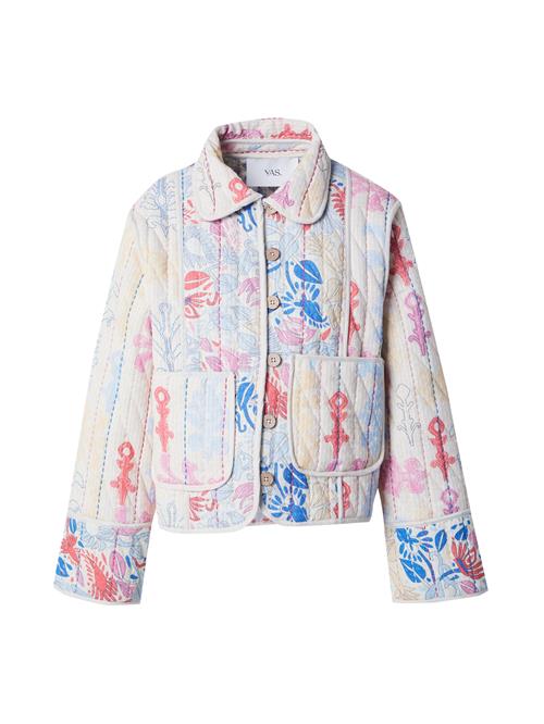 YAS Overgangsjakke 'YASKANTHA'  creme / azur / lyseblå / hindbær