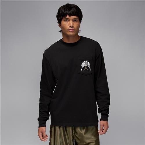 Jordan Brooklyn Realtree langærmet trøje med rund hals og lomme til mænd - sort