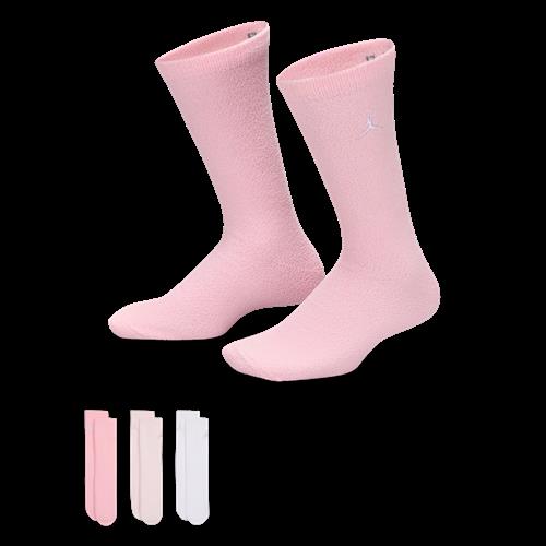 Jordan Supersoft Cozy-crewstrømper til større børn (3 par) - Pink