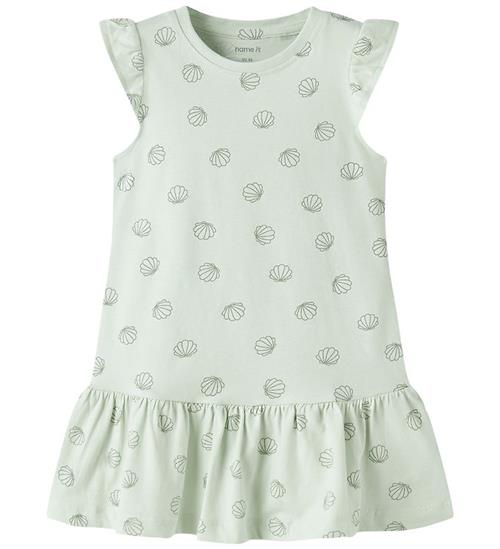 Name It Kjole - NmfVida - Pale Aqua/Sea Shells Green