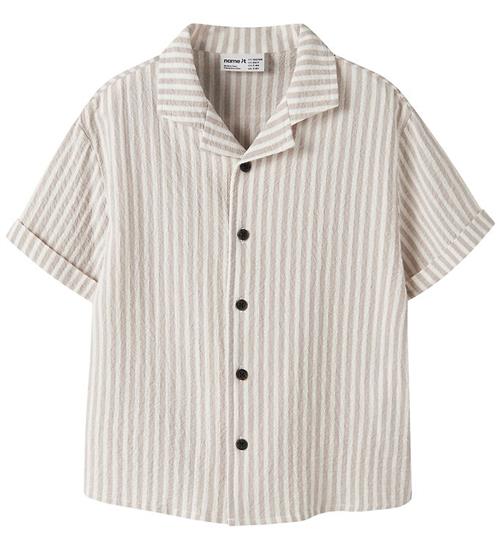 Name It Bluse - NkmFedenis - Chateau Gray/Cloud Dancer