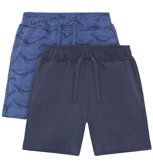 Minymo Sweatshorts - 2-pak - Dutch Blue