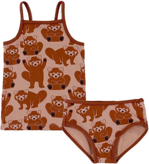 DYR-Cph Undertøj - Dyrnest - Light Clay Multirød Panda