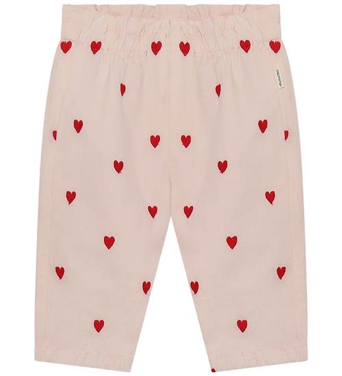 Minymo Bukser - Bomuldspoplin - Peach Blush