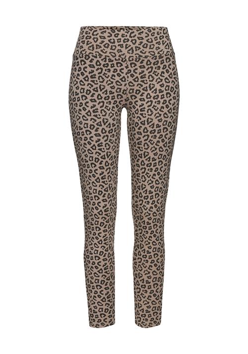 LASCANA Leggings  lysebrun / sort