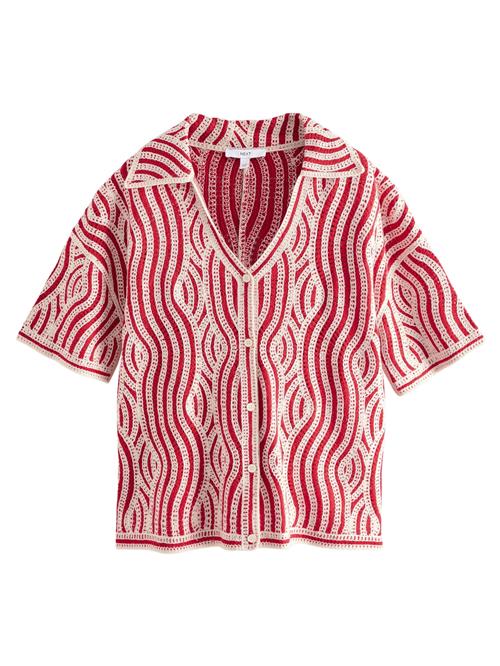 Next Shirts  blodrød / hvid