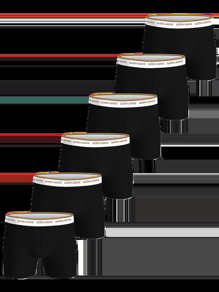 Björn Borg Cotton Stretch Boxers 6-pack Sort, XL