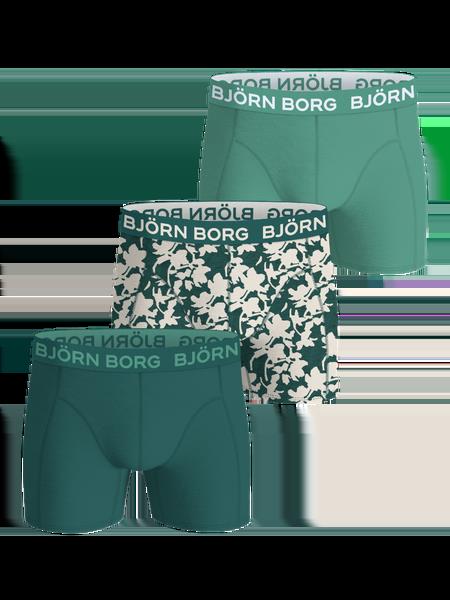 Björn Borg Cotton Stretch Boxers 3-pack Grøn, L