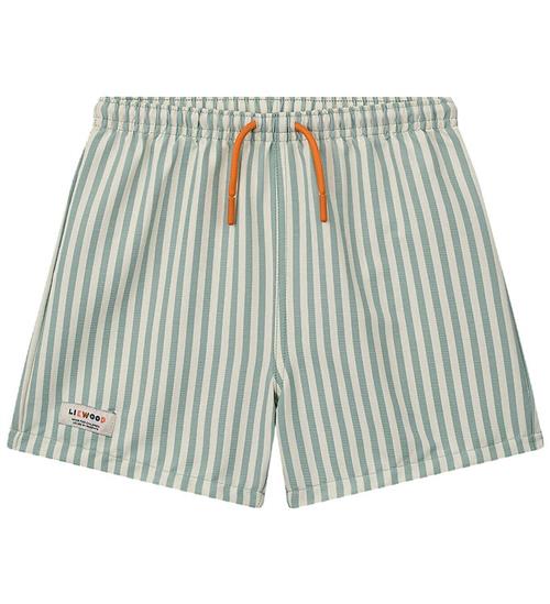 Liewood Badeshorts - Duke - UV40+ - Stripe Peppermint/Crisp Whit