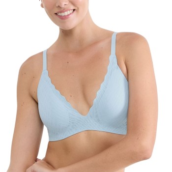 Sloggi BH ZERO Feel Bliss Push-Up Bra Lyseblå Large Dame