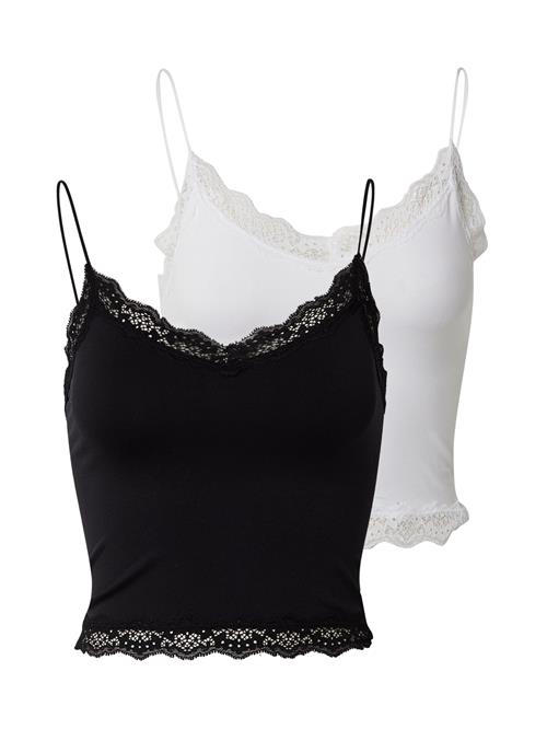 ONLY Undertrøje 'ONLVicky'  sort / hvid