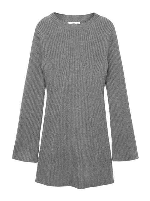 MANGO Strikkjole 'Kiki'  grå-meleret