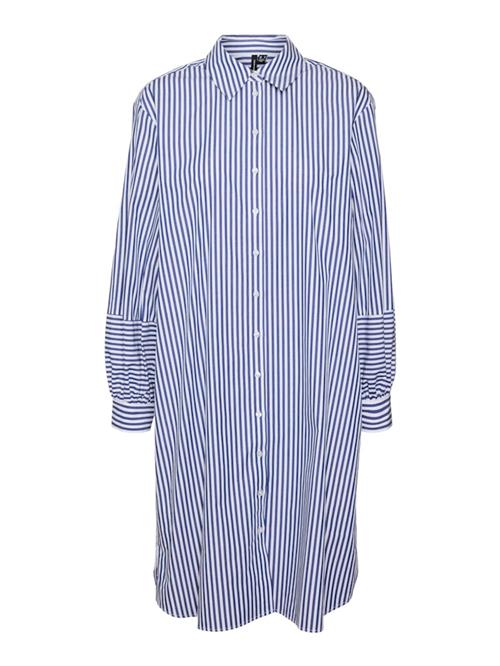 VERO MODA Bluse 'Inge'  blå / hvid
