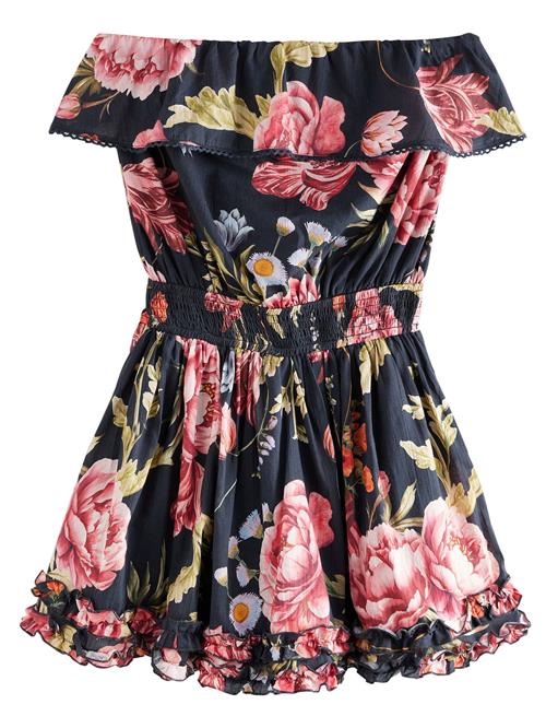 Next Sommerkjole  oliven / lyserød / mørk pink / sort