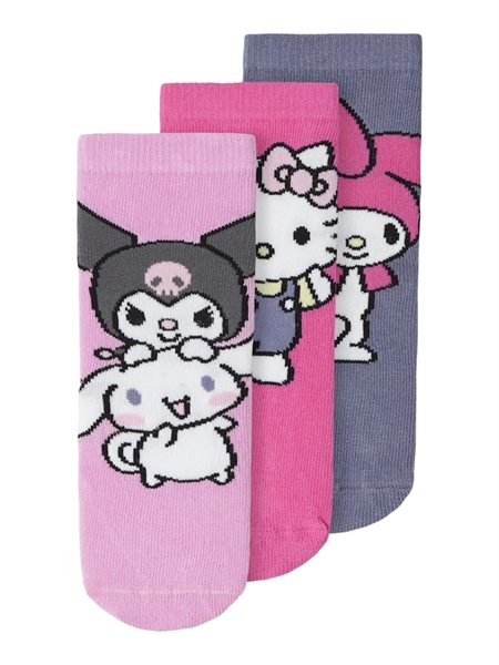 NAME IT 3-Pak Strømper Fifi Hello Kitty Strawberry