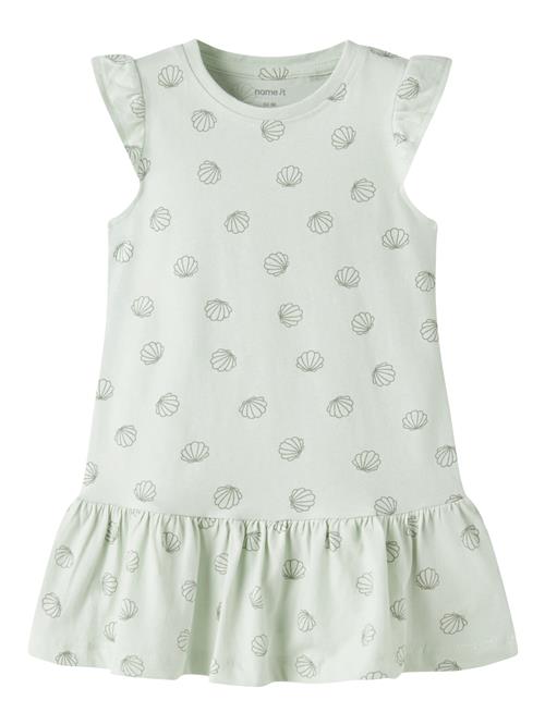 NAME IT Kortærmet Kjole Vida Pale Aqua Sea Shells Green