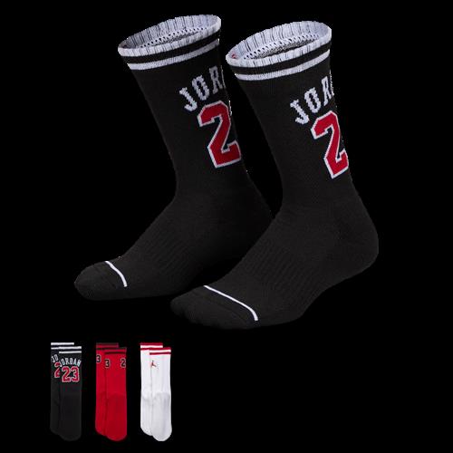 Jordan Varsity Jersey-crewstrømper til større børn (3 par) - sort