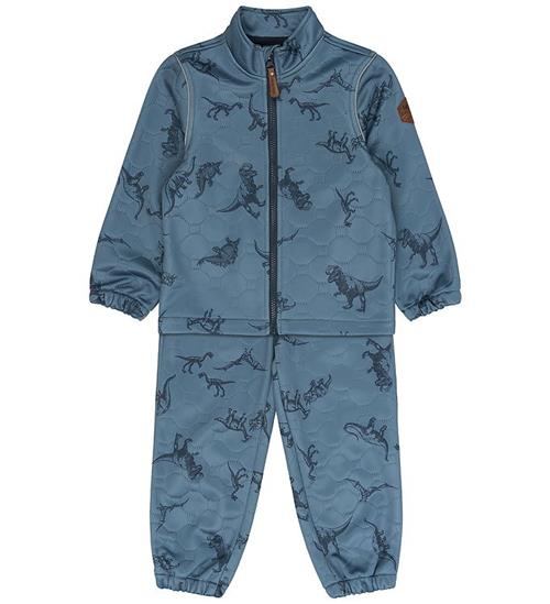 Mikk-Line Termotøj m. Fleece - Quiltet - Soft Thermal - Dino Str