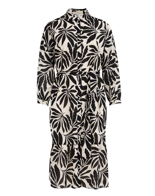 WE Fashion Blusekjole  beige / sort