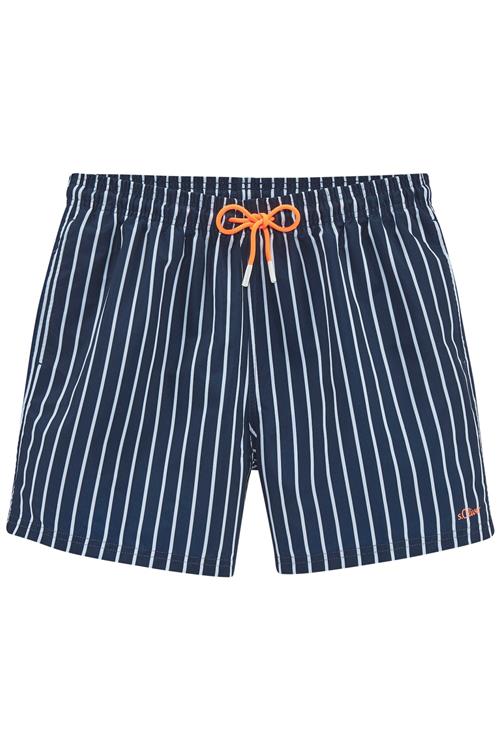 s.Oliver Badeshorts  marin / hvid