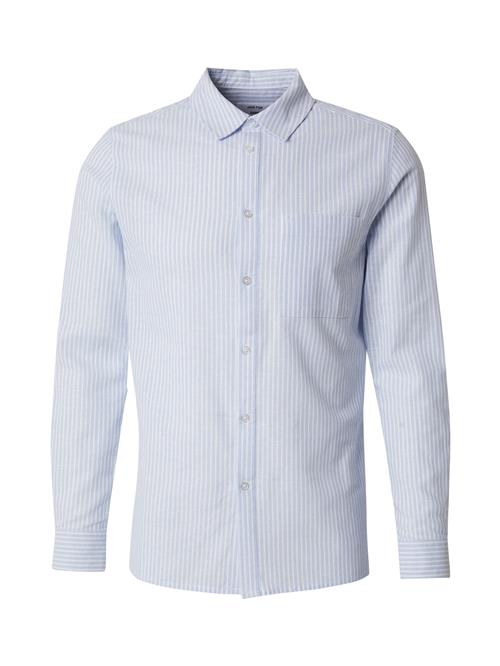 DAN FOX APPAREL Skjorte 'Quirin'  lyseblå / hvid