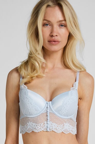 Hunkemöller Laila formstøbt longline-bøjle-bh Blå