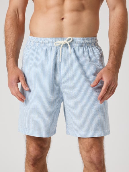 Björn Borg Borg Seersucker Resort Shorts Blå, S