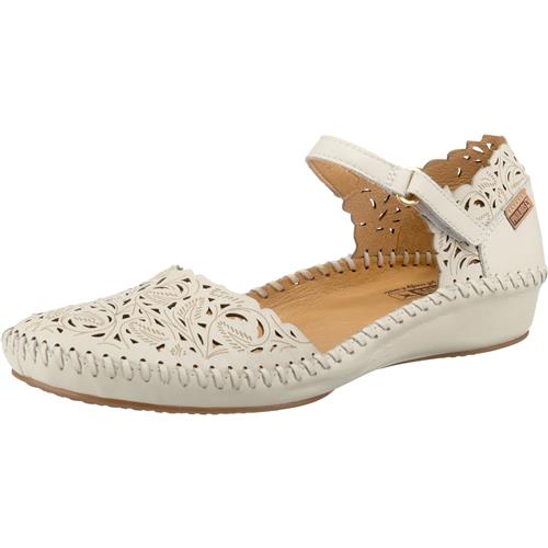 PIKOLINOS Ballerinasko med rem 'P. Vallarta'  hvid