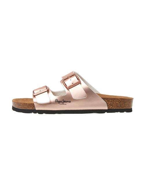 Pepe Jeans Pantoletter 'Oban Claic'  rosa guld / sort