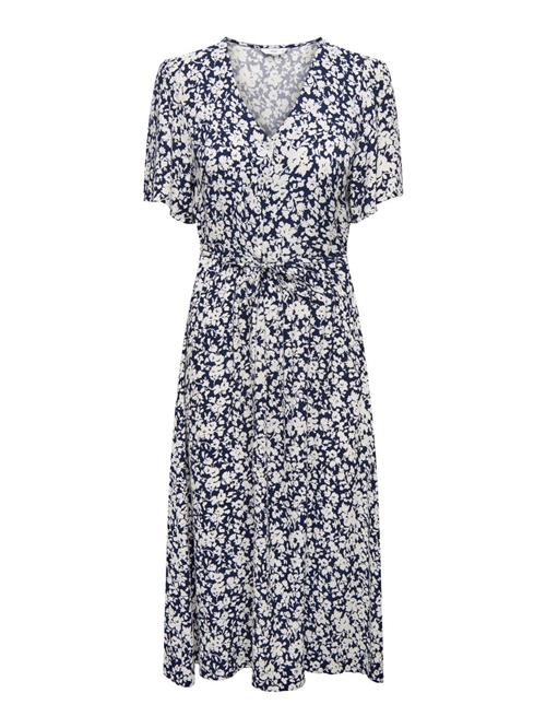 ONLY Kjole 'Halia'  natblå / hvid