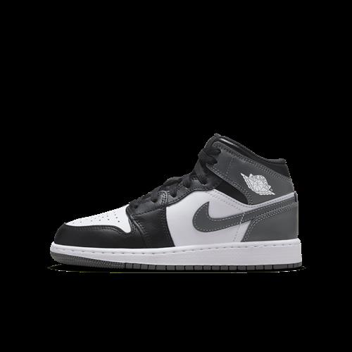 Air Jordan 1 Mid-sko til større børn - sort