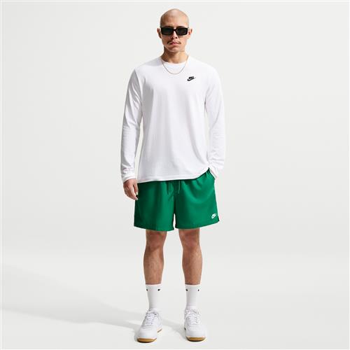 Vævede Nike Club-flow-shorts til mænd - grøn