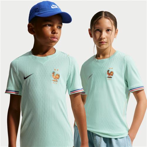 FFF 2026 Match Away Nike Aero-FIT Authentic-fodboldtrøje til større børn - grøn
