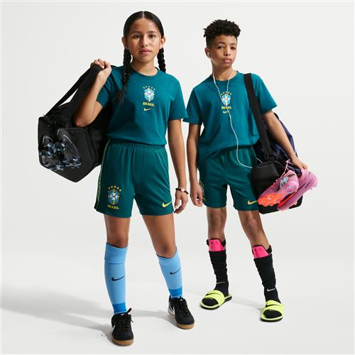 Brazil Academy Pro Nike Dri-FIT-fodboldshorts til større børn - grøn