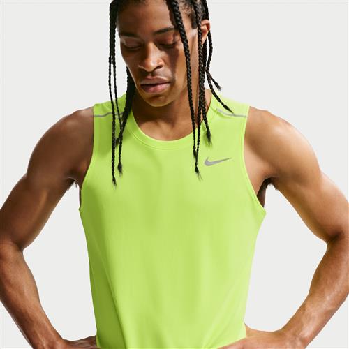 Nike Miler Dri-FIT-løbetanktop til mænd - gul