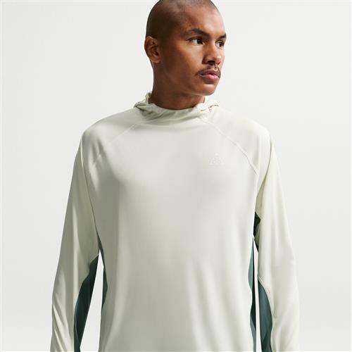 Nike ACG "Solar Chase" Dri-FIT UV Protection-trailløbeoverdel med hætte til mænd - grøn