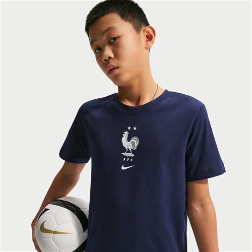 FFF Nike Football-T-shirt til større børn - blå