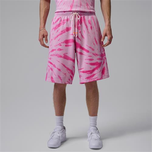 Jordan Brooklyn Fleece tie-dye-festival-shorts til mænd - Pink