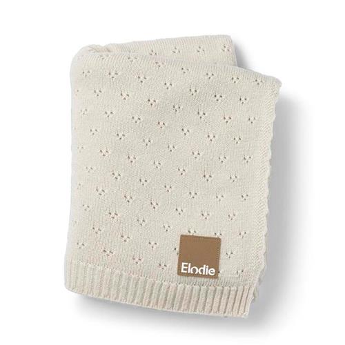 Elodie Pointelle Tæppe Cremefarvet Creamy White-One Size  Hvid  One Size  unisex