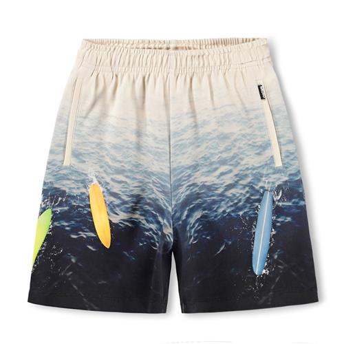 Molo GOTS Amil Sweat Shorts Floating Boards  Floating Boards 128 cm  Hvid  128 cm  mand